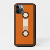 Orange und Retro Kassette Browns Case-Mate iPhone Hülle (Rückseite)