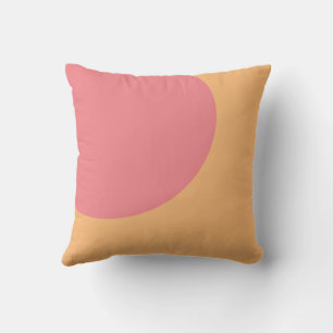 Orange und rosa Abstrakte Art Throw Kissen