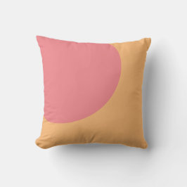 Orange und rosa Abstrakte Art Throw Kissen
