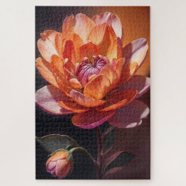 orange und rosa Blume in Blüte Puzzle