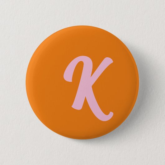 Orange und Rosa Button (Vorderseite)