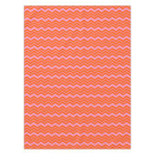 Orange- und rosa Chevron-Musterdesign Tischdecke (Vorderseite)