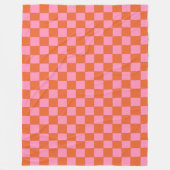 Orange und Rosa Fleecedecke (Vorderseite)