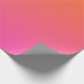 Orange und Rosa glühen Geschenkpapier (Ecke)