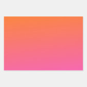 Orange und Rosa glühen Geschenkpapier Set (Vorderseite)