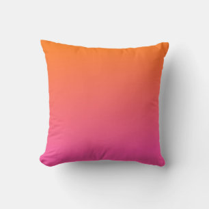 Orange und Rosa glühen Kissen