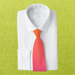 Orange und Rosa glühen Krawatte
