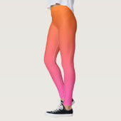 Orange und Rosa glühen Leggings (Links)