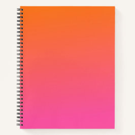 Orange und Rosa glühen Notizblock