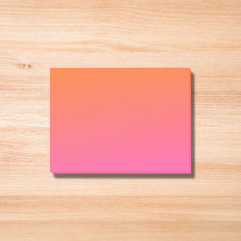 Orange und Rosa glühen Post-it Klebezettel