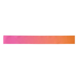Orange und Rosa glühen Satinband