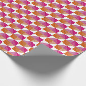 Orange und Rosa Karton Geschenkpapier (Ecke)