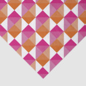 Orange und Rosa Karton Seidenpapier (Detail)
