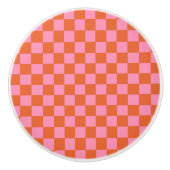 Orange und Rosa Keramikknauf (Vorderseite)