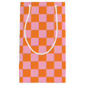 Orange und Rosa Kleine Geschenktüte (Vorderseite)