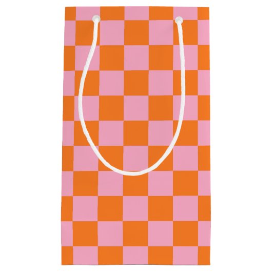 Orange und Rosa Kleine Geschenktüte (Vorderseite)