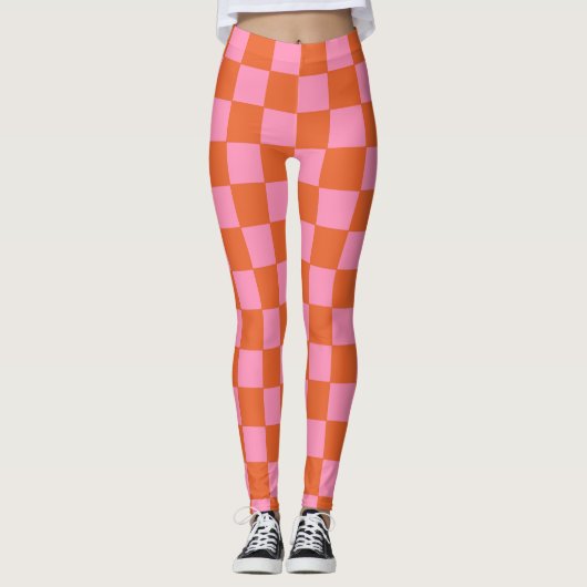 Orange und Rosa Leggings (Vorderseite)