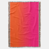Orange und rosa Ombre Schatten-Neonneonfarbe Decke (Vorderseite Vertikal)