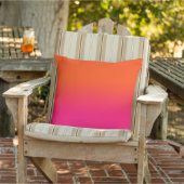 Orange und rosa Ombre Schatten-Neonneonfarbe Kissen (Stuhl )