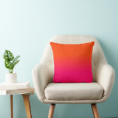Orange und rosa Ombre Schatten-Neonneonfarbe Kissen (Stuhl )