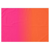 Orange und rosa Ombre Schatten-Neonneonfarbe Tischdecke (Vorderseite (Horizontal))