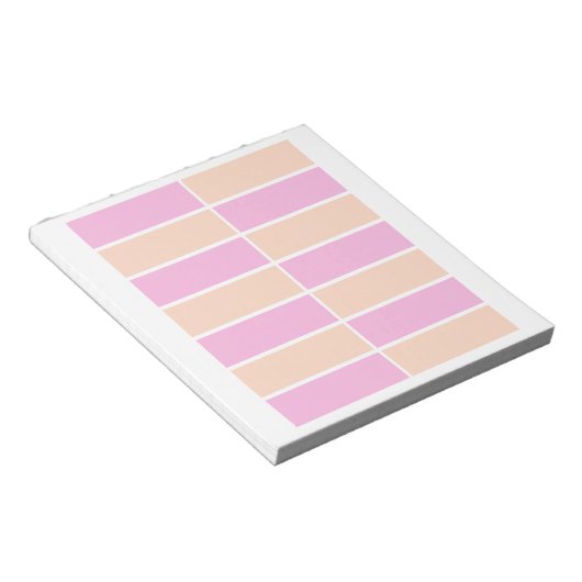 Orange und rosa Planner Notepad Notizblock (angewinkelt)