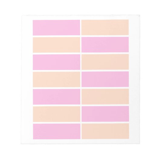 Orange und rosa Planner Notepad Notizblock (Vorderseite)