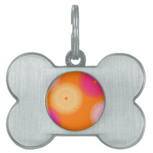 orange und rosa Pop-Farbe Tiermarke