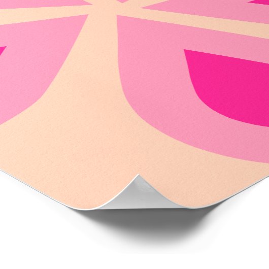 orange und rosa poster (Ecke)