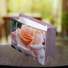 Orange und Rosa Rose Große Geschenktüte