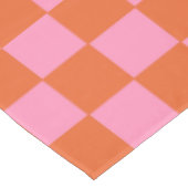 Orange und Rosa Tischdecke (Schrägansicht)