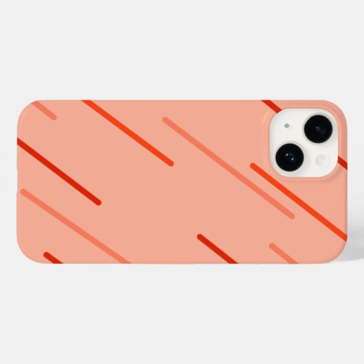 Orange und Rot Case-Mate iPhone Hülle (Rückseite (Horizontal))