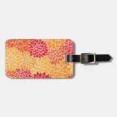 Orange und Rot Gepäckanhänger (Vorderseite horizontal)