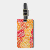 Orange und Rot Gepäckanhänger (Vorderseite vertikal)