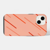 Orange und Rot iPhone Hülle (Rückseite (Horizontal))