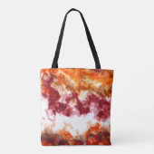 Orange und Rote Marmor Tasche (Rückseite)