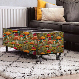 Orange und Rote Pilzstickerei Dekoupage Seidenpapier