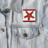 orange und rote Starfish Button (Beispiel)