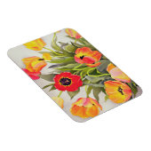 Orange und Rote Tulips Magnet (Rechte Seite)