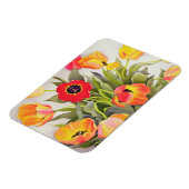 Orange und Rote Tulips Magnet (Linke Seite)