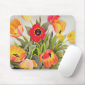 Orange und rote Tulpen Mousepad (Mit Mouse)