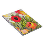 Orange und rote Tulpen Notizblock (Rechte Seite)