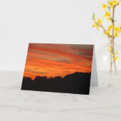 Orange und Rote Wolken Karte (Gelbe Blume)