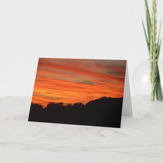 Orange und Rote Wolken Karte (Vorderseite)