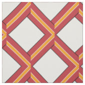 Orange und roter Gitter-Knoten gemustertes Gewebe Stoff (Muster)