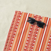 Orange und Rotes Muster Strandtuch (Beispiel)