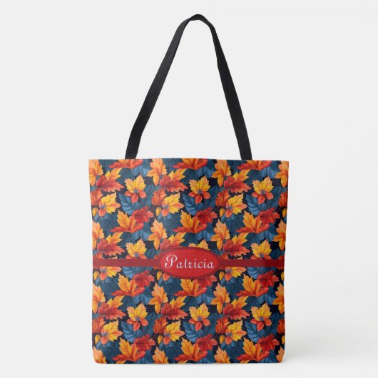Orange und Russet Herbstleaves Tasche (Vorderseite)