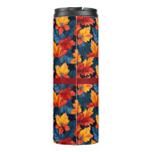 Orange und Russet Herbstleaves Thermosbecher (Rückseite)