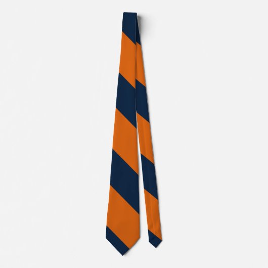 Orange und schüchterner blauer breiter krawatte (Vorderseite)