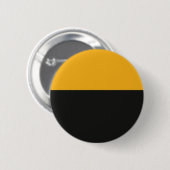 Orange und Schwarz-Block-Kunst Button (Vorne & Hinten)